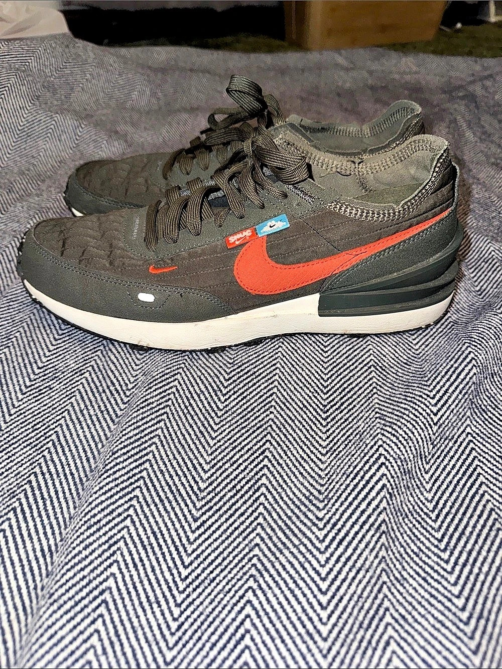 Nike Air Max 1 Sneakers Green  & Orange US 9.5
